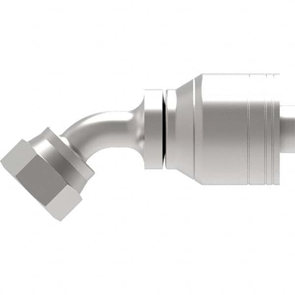 Eaton - Hydraulic Hose Fittings & Couplings Type: Female ORS Swivel, 45 Degree Elbow Hose Diameter: 13/16 (Inch) - Exact Tooling