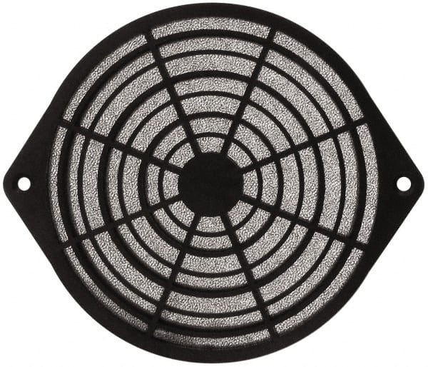 Made in USA - 162mm High x 162mm Wide x 7.9mm Deep, Tube Axial Fan Air Filter Assembly - 93% Capture Efficiency, Polyurethane Foam Media, 175°F Max, 45 Pores per Inch, Use with 162mm Round Tube Axial Fans - Exact Tooling