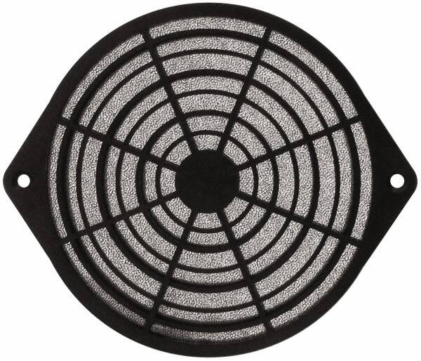 Made in USA - 120mm High x 120mm Wide x 11.2mm Deep, Tube Axial Fan Air Filter Assembly - 93% Capture Efficiency, Polyurethane Foam Media, 175°F Max, 45 Pores per Inch, Use with 120mm Square Tube Axial Fans - Exact Tooling