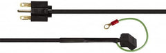 Made in USA - 72" Fan Power Cord with NEMA 6-15P (with Ground Wire) - For All 230VAC Cooling Fans - Exact Tooling