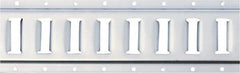 Erickson Manufacturing - Steel Horizontal E-Track - 4" Long, Galvanized Finish, 6,000 Lb Capacity - Exact Tooling