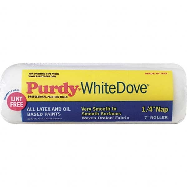 Purdy - 1/4" Nap, 7" Wide Paint Roller Cover - Smooth to Semi-Smooth Texture, Woven Dralon Fabric - Exact Tooling