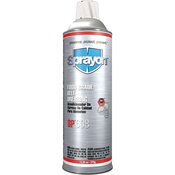 Sprayon - 20 Ounce Container Clear Aerosol, Belt and Conveyor Dressing - Food Grade - Exact Tooling