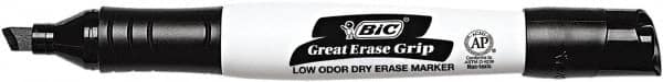 Bic - Black, Chisel Tip Dry Erase Markers - For Use with Dry Erase Boards - Exact Tooling