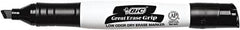 Bic - Black, Chisel Tip Dry Erase Markers - For Use with Dry Erase Boards - Exact Tooling