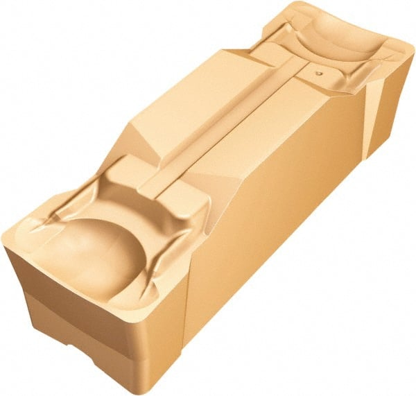 Sandvik Coromant - JN123 GM Grade 1125, 3/16" Cutting Width Carbide Grooving Insert - 22.6mm Max Depth of Cut, Neutral, 0.3mm Corner Radius, TiAlN Finish - Exact Tooling