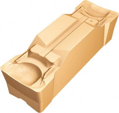 Sandvik Coromant - JN123 GM Grade 1125, 3/16" Cutting Width Carbide Grooving Insert - 22.6mm Max Depth of Cut, Neutral, 0.3mm Corner Radius, TiAlN Finish - Exact Tooling