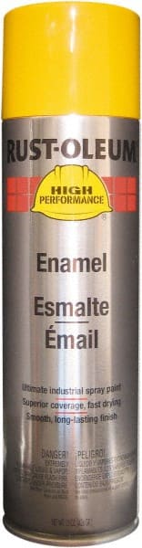 Rust-Oleum - Yellow (John Deere), Gloss, Farm & Equipment Spray Paint - 14 Sq Ft per Can, 15 oz Container, Use on Metal - Exact Tooling