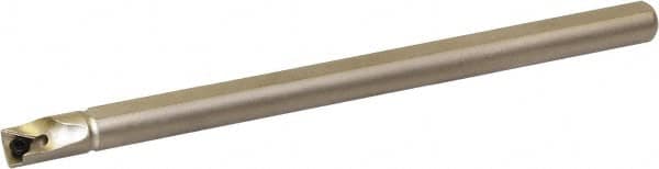 Kyocera - 0.312" Min Bore Diam, 4" OAL, 1/4" Shank Diam, A/S-STLB(P)-AE Indexable Boring Bar - 0.472" Max Bore Depth, TBGT 121.., TBGW 121.., TBMT 121.. Insert, Screw Holding Method - Exact Tooling
