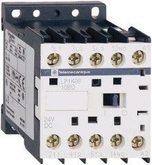 Schneider Electric - 3 Pole, 24 Coil VDC, 16 Amp at 690 VAC, 20 Amp at 440 VAC and 9 Amp at 440 VAC, Nonreversible IEC Contactor - BS 5424, CSA, IEC 60947, NF C 63-110, RoHS Compliant, UL Listed, VDE 0660 - Exact Tooling