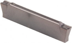 Kennametal - 0205G GMP Grade KCU25, 2.05mm Cutting Width Carbide Grooving Insert - 2mm Max Depth of Cut, Neutral, 0.2mm Corner Radius, AlTiN Finish - Exact Tooling