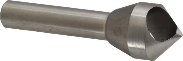 Keo - 3/4" Head Diam, 3/8" Shank Diam, 0 Flute 90° Cobalt Countersink - Bright Finish, 2-3/8" OAL, Single End, Straight Shank, Right Hand Cut - Exact Tooling