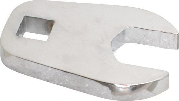 Proto - 22mm 1/2" Drive Full Polish Chrome Open End Crowfoot Wrench - 2.9" OAL - Exact Tooling