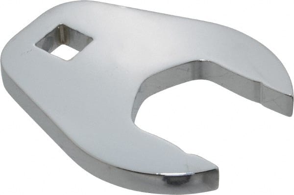 Proto - 36mm 1/2" Drive Full Polish Chrome Open End Crowfoot Wrench - 3.4" OAL - Exact Tooling