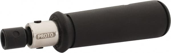 Proto - Preset Pre-Set Interchangeable Head Torque Wrench Assembly - 3 N/m to 150 In/Lb Torque, 6" OAL - Exact Tooling