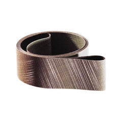 3M - 2" Wide x 72" OAL, A16 Grit, Aluminum Oxide Abrasive Belt - Aluminum Oxide, Coated, Cloth Backing, Wet, Series 307EA - Exact Tooling
