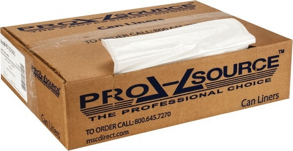 PRO-SOURCE - 1.25 mil Thick, Heavy-Duty Trash Bags - 33" Wide x 39" High, Clear - Exact Tooling