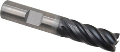 Kennametal - 1/2", 5 Flute, Solid Carbide, 0.015" Corner Radius End Mill - 3" OAL, 1-1/4" LOC - Exact Tooling