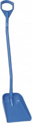 Vikan - 13-1/4" High Square Plastic Shovel - 39-7/8" Long D-Grip Handle - Exact Tooling