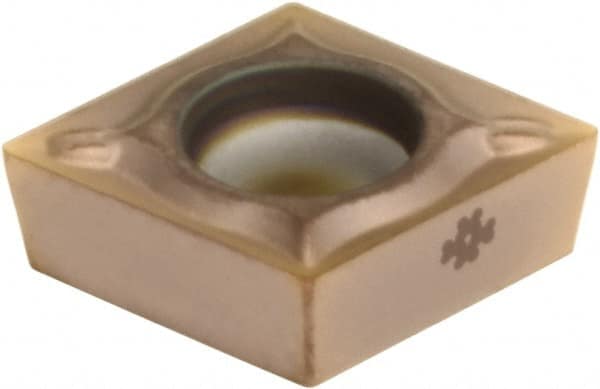 Sumitomo - CCMT21.52 ESU Grade AC520U Carbide Turning Insert - TiAlN/AlCrN Finish, 80° Diamond, 1/4" Inscr Circle, 3/32" Thick, 1/32" Corner Radius - Exact Tooling