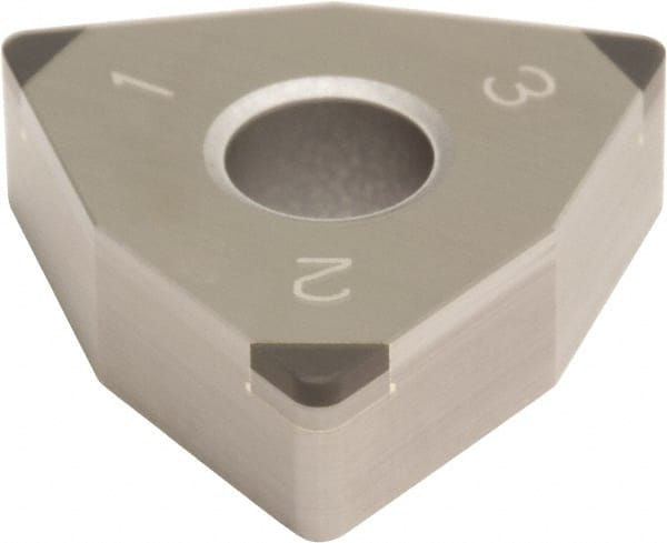 Sumitomo - 3NU-WNGA432 Grade BN350 PCBN Turning Insert - Uncoated, 80° Trigon, 1/2" Inscr Circle, 3/16" Thick, 1/32" Corner Radius - Exact Tooling
