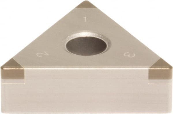 Sumitomo - 3NU-TNGA333 Grade BN700 PCBN Turning Insert - Uncoated, 60° Triangle, 3/8" Inscr Circle, 3/16" Thick, 3/64" Corner Radius - Exact Tooling