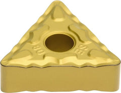 Sumitomo - TNMG433 ESE Grade AC810P Carbide Turning Insert - Al2O3 Finish, 60° Triangle, 1/2" Inscr Circle, 3/16" Thick, 3/64" Corner Radius - Exact Tooling
