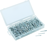 500 Pc. Aluminum Rivet Assortment - rustproof aluminum rivet body; steel mandrel - Exact Tooling