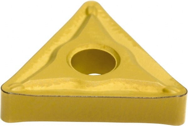 Sumitomo - TNMG322 ESU Grade AC820P Carbide Turning Insert - Al2O3 Finish, 60° Triangle, 3/8" Inscr Circle, 1/8" Thick, 1/32" Corner Radius - Exact Tooling