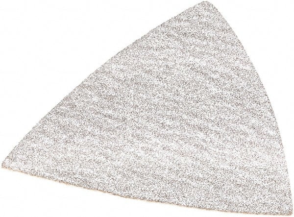DeWALT - 80 Grit, Aluminum Oxide TriangleSanding Sheet - 3-1/2" Long x 3-3/4" Wide, Medium Grade, Weighted Cloth Backing - Exact Tooling