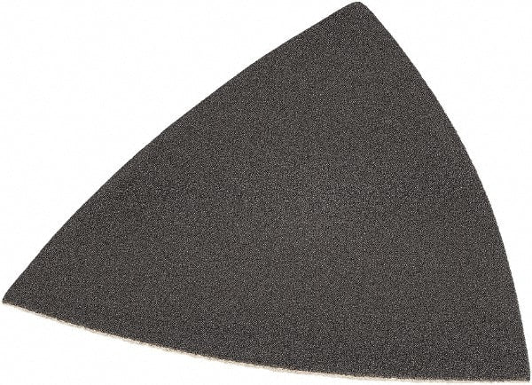DeWALT - 220 Grit, Aluminum Oxide TriangleSanding Sheet - 3-1/2" Long x 3-3/4" Wide, Very Fine Grade, Weighted Cloth Backing - Exact Tooling