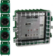 Bird-X - 3,600 Sq Ft Coverage Electronic Animal Repellent - AC Adapter, Targets Pigeons, Crows, Sparrows, Starlings, Grackles, Gulls, Cormorants - Exact Tooling