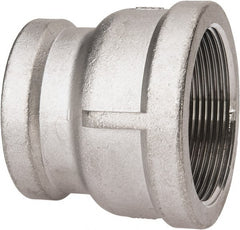 Value Collection - 1-1/4 x 1" Grade 316 Stainless Steel Pipe Reducer Coupling - FNPT x FNPT End Connections, 150 psi - Exact Tooling