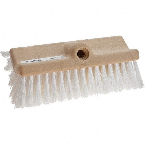 Weiler - Synthetic Scrub Brush - 10" Long Head, White - Exact Tooling