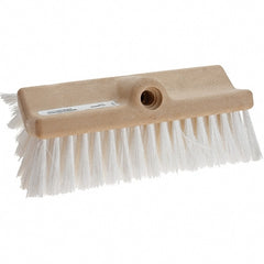 Weiler - Synthetic Scrub Brush - 10" Long Head, White - Exact Tooling