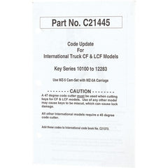 Value Collection - Code Book Key Machine - Exact Tooling