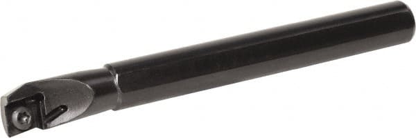 Kyocera - 0.632" Min Bore Diam, 4-3/4" OAL, 1/2" Shank Diam, A...SCLP (C)-E Indexable Boring Bar - 1.14" Max Bore Depth, CPGB 32.., CPMB 32.., CPMH 32.., CPMT 32.. Insert, Screw Holding Method - Exact Tooling