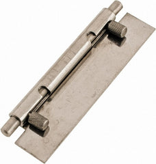 Value Collection - 4" Long x 1" Wide x 0.05" Thick, Keeper Hinge - Stainless Steel - Exact Tooling
