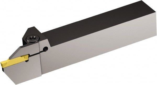 Sandvik Coromant - 24.89mm Max Depth, 3.96mm to 5mm Width, External Left Hand Indexable Grooving/Cutoff Toolholder - Exact Tooling