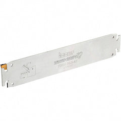 Iscar - 1.378" Blade Height, 6mm Blade Width, 180mm OAL, Neutral Cut, Single End Indexable Cut-Off Blade - TGSU Blade, Tang-GripIQ Series - Exact Tooling