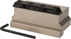 Iscar - Tool Block Style TGTBU, 1.38" Blade Height, 4.331" OAL, 2.2"& OAH, Indexable Cutoff Blade Tool Block - 1-1/2" Shank Height, 1.535" Shank Width, Series Tang-GripIQ - Exact Tooling