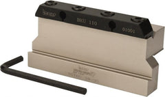 Iscar - Tool Block Style TGTBU, 1.38" Blade Height, 4.331" OAL, 2.2"& OAH, Indexable Cutoff Blade Tool Block - 3/4" Shank Height, 3/4" Shank Width, Series Tang-GripIQ - Exact Tooling