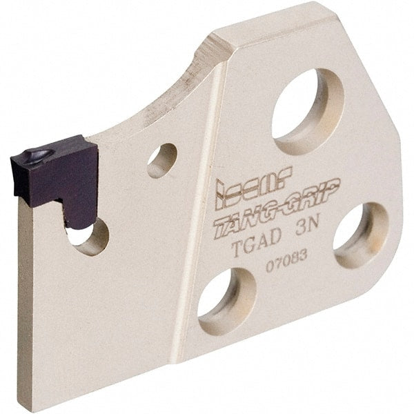 Iscar - 1.0236" Blade Height, 2.5mm Blade Width, 110mm OAL, Neutral Cut, Single End Indexable Cut-Off Blade - TGFH Blade, Tang-Grip Series - Exact Tooling