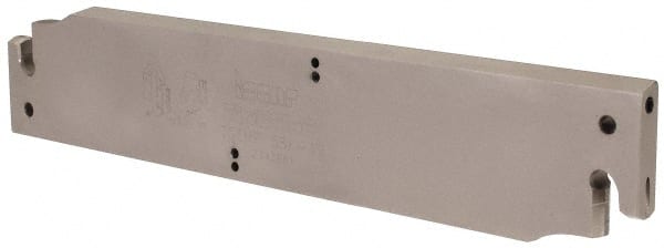 Iscar - 2.0709" Blade Height, 0.394" Blade Width, 10.236" OAL, Right Hand Cut, Single End Indexable Cut-Off Blade - TGFH Blade, Tang-Grip Series - Exact Tooling