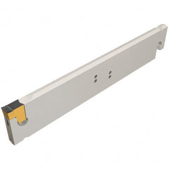 Iscar - 2.2047" Blade Height, 6mm Blade Width, 260mm OAL, Neutral Cut, Single End Indexable Cut-Off Blade - TGSU Blade, Tang-GripIQ Series - Exact Tooling