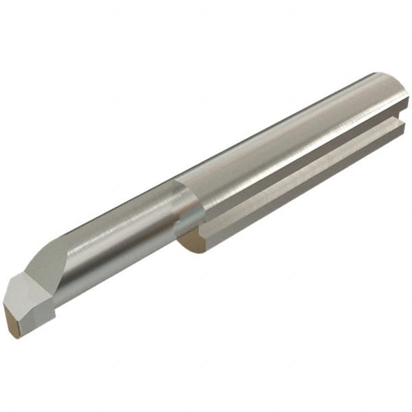 Iscar - 2.8mm Min Bore Diam, 10mm Max Bore Depth, 4mm Shank Diam, Profile Boring Bar - 0.008" Corner Radius, Right Hand Cut, CBN-Tipped, Uncoated - Exact Tooling