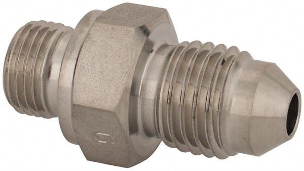 Iscar - 1 Piece, 7/16" Hose ID, Male to Female Coolant Hose Adapter - 1/8-28 & 7/16-20" BSPP & UNF, For Grooving & Turning Tools, Grooving, Parting & Recessing Holders, Lever Lock Toolholders & Screw Lock Toolholders - Exact Tooling