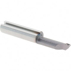 Iscar - 10mm Cutting Depth, 3.2mm Diam, Internal Thread, Solid Carbide, Single Point Threading Tool - TiAlN/TiN Finish, 24mm OAL, 4mm Shank Diam, 0.02" Projection from Edge, 0.5mm Min Pitch, 60° Profile Angle - Exact Tooling