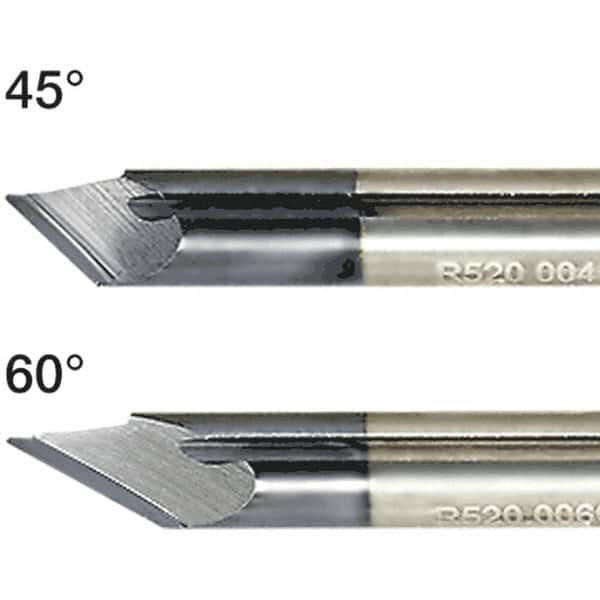 Iscar - 1mm Min Bore Diam, 5mm Shank Diam, Chamfering Boring Bar - 0.008" Corner Radius, Left Hand Cut, Solid Carbide, TiAlN/TiN Finish - Exact Tooling