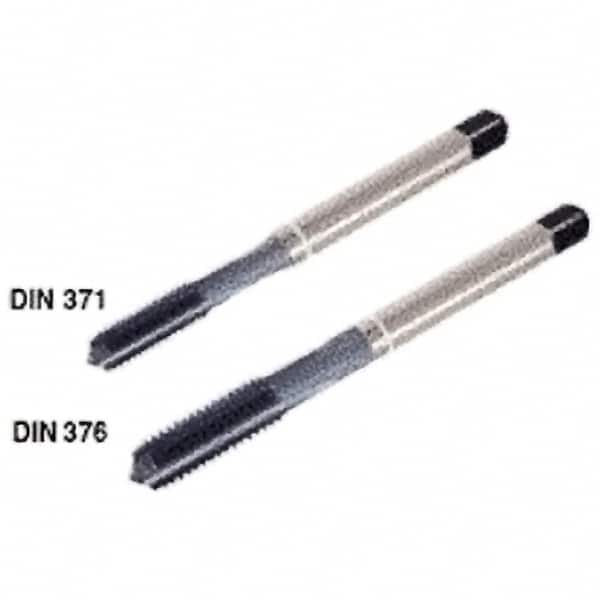 Iscar - M3.5x0.60 Metric Coarse 6HX 3 Flute High Speed Steel Straight Flute Machine Tap - Modified Bottoming, Right Hand Thread, 56mm OAL, 12mm Thread Length, Oversize - Exact Tooling